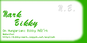 mark bikky business card